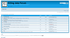 Desktop Screenshot of forum.killingjoke.cz